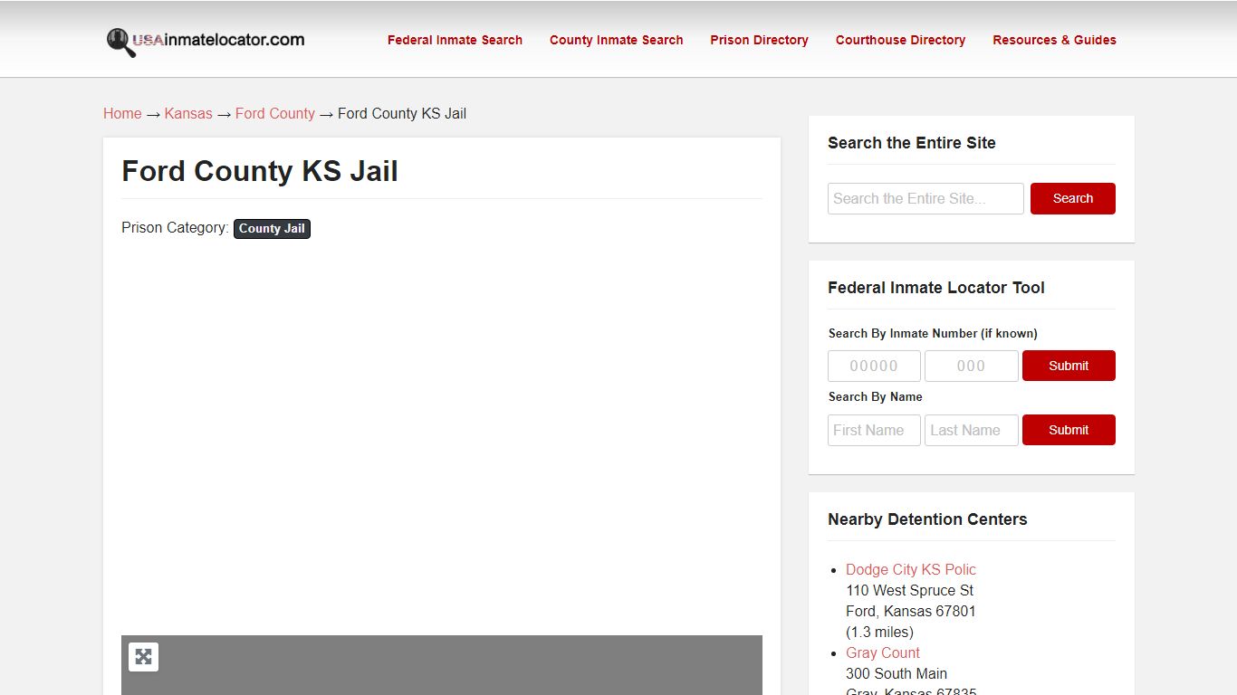Ford County KS Jail | USA Inmate Locator